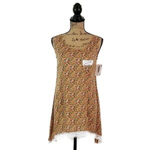 ByTavi Antique Charm Lace Tank Women Small Multicolor Floral Sleeveless